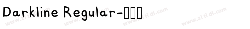 Darkline Regular字体转换